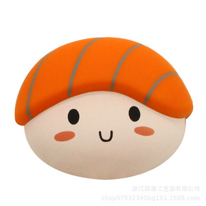Pu Foam Sushi Head Fidget Toy Slow <b>Rebound</b> Stress Relief Gift For Kids 5-7 Years Unisex - Product Image 5