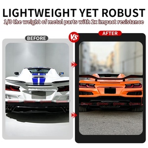 สปอยเลอร์หลังคาร์บอนไฟเบอร์แบบแห้งสำหรับเชฟโรเลต คอร์เวทท์ Z06 อัพเกรดสไตล์ Z07 เพิ่มแรงกดลงสูง ช่วยเพิ่มประสิทธิภาพการทรงตัว - Product Image 2