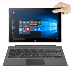 Argent touchable 12.6 pouces netbook i7 tablette avec clavier 2 en 1 mini tablette pc tablette 8gb ram ordinateur portable