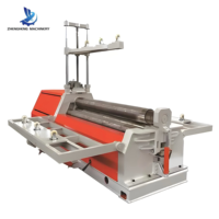 Máquina de Doblado de Placas de Acero Inoxidable, Aluminio y Aleación 42CrMo de Alta Precisión con Cuatro Rodillos ZHW12CNC, 8x2500 mm, Totalmente Automática