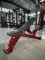 Banc de musculation professionnel réglable multifonctionnel pour haltères, support vertical FID robuste et portable