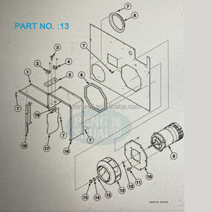 70302201 Alliance Laundry Systems Conjunto de soplador T45 LB Secadora Fan Blade 70302201P - Product Image 4