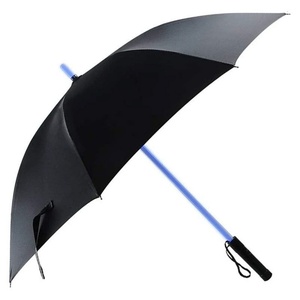 Gift Modern Clear Transparent LED Straight <b>Umbrella</b> Button Cell with Bright Light for Rainy Nights - Product Image 3