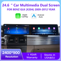 Autoradio Android 13 à double écran 12,3 pouces pour Mercedes Benz GLK X204 GLK250 GLK300 GLK200 2008-2015 CarPlay Navigation GPS