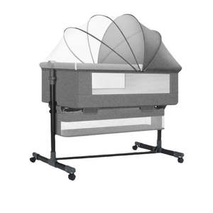 Juego <span class=keywords><strong>de</strong></span> cama <span class=keywords><strong>de</strong></span> <span class=keywords><strong>viaje</strong></span> para bebé <span class=keywords><strong>de</strong></span> alta calidad, fácil <span class=keywords><strong>de</strong></span> plegar, <span class=keywords><strong>cuna</strong></span> móvil duradera <span class=keywords><strong>de</strong></span> acero <span class=keywords><strong>de</strong></span> alto carbono, diseño moderno, mosquitera, <span class=keywords><strong>parque</strong></span> para recién nacidos - Product Image 1