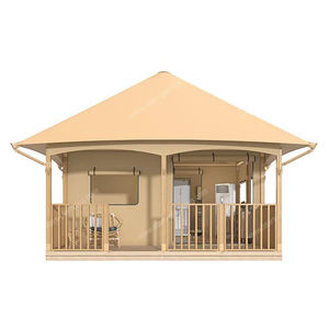 Marco <span class=keywords><strong>de</strong></span> madera <span class=keywords><strong>Aries</strong></span> al aire libre <span class=keywords><strong>de</strong></span> lujo desierto africano Camping Glamping lienzo Safari Resort Hotel tienda casa con baño - Product Image 3