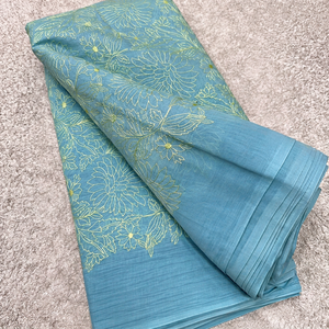 Tissu brodé malté, tissu en dentelle, tissu en filet, tissu en organza, tissu brodé pour abaya, tissu brodé pour caftan, vente en gros, exportation - Product Image 1