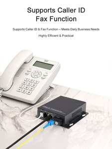 Convertisseur de média vocal vers <span class=keywords><strong>fibre</strong></span> optique 1-8 ports FXS/FXO analogique avec 2 Gigabit RJ45 SC/FC SMF 0-100KM PBX RJ11 - Product Image 3