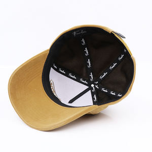 New Cool Two Tone Oem Sombreros de gamuza personalizables 5 paneles Gamuza Gorra de béisbol de gamuza personalizada - Product Image 6