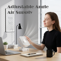 Ventilateur de table rechargeable, portable, petit, en plastique, électrique, USB, pour le bureau, fabriqué en Chine