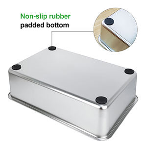 <span class=keywords><strong>Bac</strong></span> <span class=keywords><strong>à</strong></span> litière pour chat en acier inoxydable <span class=keywords><strong>avec</strong></span> <span class=keywords><strong>couvercle</strong></span> en <span class=keywords><strong>plastique</strong></span> anti-odeur SS201 - Product Image 2