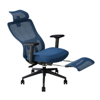 Chaise de bureau pivotante moderne et confortable Li&Sung STAR-GHB, chaise de bureau ergonomique en maille, pivotante, mobile, luxueuse, imperméable
