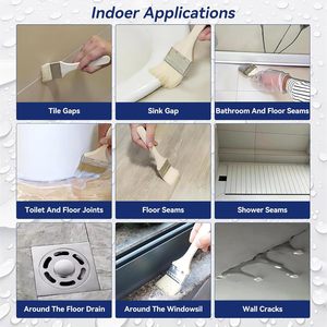 Invisible Waterproof Sealant Set Polyurethane Coating Anti-Leakage Adhesive Wall Repair Durable Eco-Friendly High Strength - Product Image 3