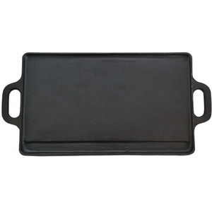 Chất lượng hàng đầu ngoài trời BBQ nướng tấm <span class=keywords><strong>preseasoned</strong></span> gang vỉ nướng hai xử lý ngoài trời BBQ cắm trại vỉ nướng - Product Image 3