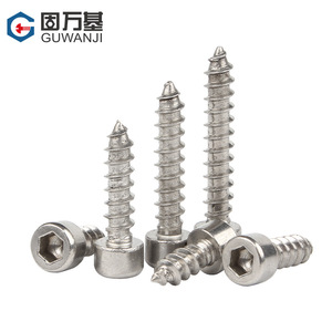 Vis autotaraudeuses à tête cylindrique hexagonale en acier inoxydable 304, fondation solide, M2 M3 M4 M5 M6 - Product Image 1