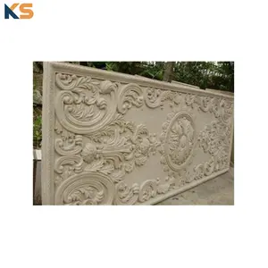 GRC Plaster Sculpture Embossed Relief Wall Panel For House Decoration