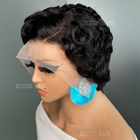 Perruque courte en dentelle transparente 13x4, cheveux vierges brésiliens, prix de gros bon marché, Chioma
