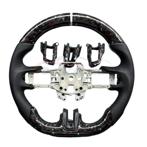 Volant en fibre de carbone personnalisable pour <span class=keywords><strong>Ford</strong></span> <span class=keywords><strong>Mustang</strong></span> 6ème génération 2015 <span class=keywords><strong>2016</strong></span> 2017 - Product Image 2