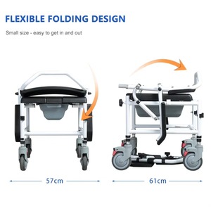 China Factory Price 24 "large Wheel with Hand Circle Wheelchair Movable Armrests Elderly Comfortable Wheelchair - Product Image 3