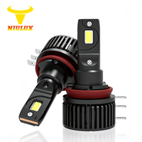 Ampoule LED H15B Super Lumineuse 6500K 35W 12V avec Refroidissement par Ventilateur Silencieux, Branchement Direct, Aucun Modification Requise pour Phare de Voiture