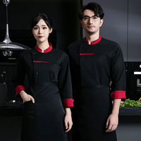 Uniformes de travail de cuisine pour chef de restaurant à manches courtes sur mesure, double boutonnage, sushi, boulangerie, café, serveur, restauration, service de traiteur
