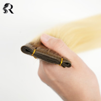 Extensions de cheveux humains vierges chinois 100% naturels, à trame unique, double tirage, racines teintées, vrais cheveux humains, pointes épaisses