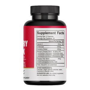 Beverly Compléments Probiotiques pour la Santé Vaginale et Urinaire Féminine Adulte, Ménopause, 50 Milliards, Canneberge, Vitamines D-Vaginales, Capsules - Product Image 6