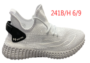 Scarpe Casual Slip-On in Maglia Bianca 35906/240 Traspiranti con Punta Rotonda per Tutte le Stagioni, Suola Intermedia in EVA e Suola Esterna in Gomma - Product Image 1