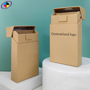 Papier kraft <span class=keywords><strong>personnalisé</strong></span> résistant aux enfants 10 paquets de boîtes de conteneur d'emballage de style <span class=keywords><strong>cigarette</strong></span> biodégradable <span class=keywords><strong>à</strong></span> l'épreuve des enfants en carton - Product Image 2