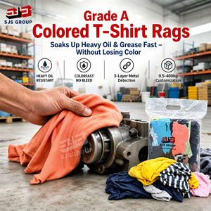 Trapos de Limpieza Industriales de Algodón de Alta Calidad, Colores Variados, Trapo Industrial Gris 100% Algodón, Trapos para Limpieza - Product Image 1
