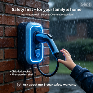 Stazione di <span class=keywords><strong>Ricarica</strong></span> per Veicoli Elettrici Glint OEM ODM Nuova 3.5/7KW IP54 Montaggio a Parete/Tipo Colonna con Uscita 32A per Auto Elettriche - Product Image 4
