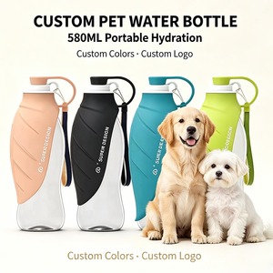 Super Design Brand Pets Botella de agua Venta al por mayor Dispensador de agua portátil para mascotas con alimentador para mascotas Caminar al aire libre - Product Image 1