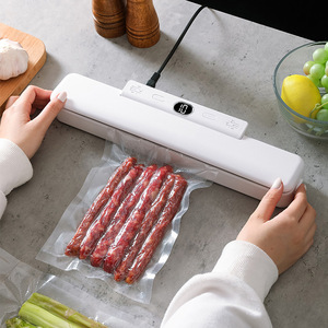Nouvelle machine de mise sous vide à affichage numérique avec 10 sacs sous vide pour aliments, machine de conservation des aliments pour la cuisine à domicile, machine de scellage en plastique - Product Image 1