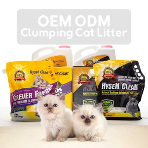OEM ODM Factory Wholesale Easy Scoop <b>Cat</b> Crystal Litter Odour Lock Strong Dust Free Clumping Premium Bentonite <b>Cat</b> Litter - Product Image 1