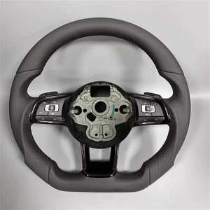 Volant sport JIANSHAN à 3 branches en fibre de carbone pour Volkswagen <span class=keywords><strong>Golf</strong></span> <span class=keywords><strong>6</strong></span> MK6 GTD/<span class=keywords><strong>GTI</strong></span>/R/Scirocco/Polo - <span class=keywords><strong>35</strong></span>/40 mm de diamètre - Product Image 1