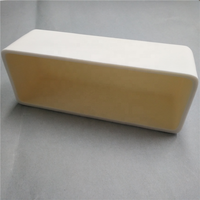 Bentuk persegi panjang Keramik Alumina Perahu Alumina Sagger Crucible