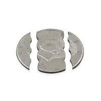 Jouet de magie de rue de haute qualité, demi-dollar, coup de magie avec une pièce, magie de la pièce qui se plie, accessoire de magie