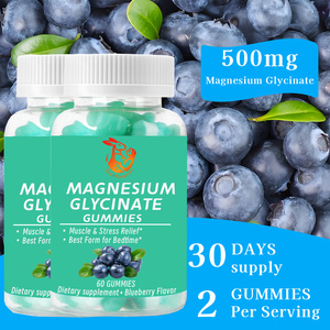 Low MOQ <b>Magnesium</b> Glycinate Gummies for Adult Bone Health & <b>Calm</b> Mood Sports Nutrition Supplement - Product Image 3