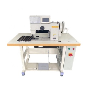 Machine à coudre industrielle informatisée à point noué programmable HUAMEI, double aiguille, robuste - Product Image 1