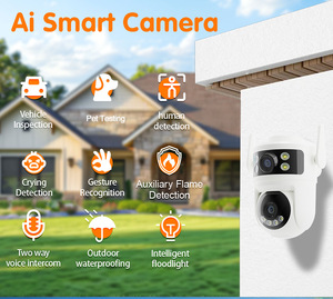 Cámara de Seguridad Exterior Yoosee AI de 10MP, WiFi, PTZ, Doble Lente, Seguimiento Automático, Visión Nocturna, Audio Bidireccional, con Funciones de IA - Product Image 4