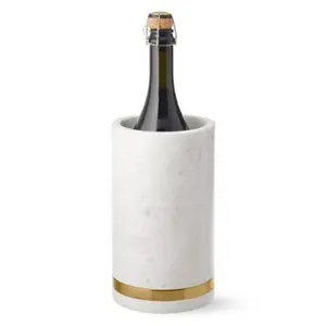 Hot Sale Brass and Marble Wine Chiller Cooler