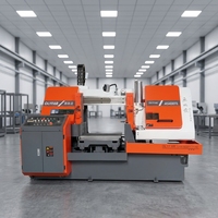 Scie à ruban horizontale automatique AS430TL pour la découpe d'acier, avec moteur de 5,5 kW, engrenage, capacité de coupe 430x720 mm