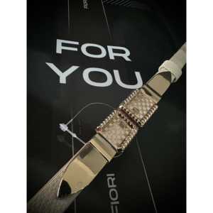 เข็มขัดปรับระดับได้สำหรับผู้หญิง Fiori พร้อมหัวเข็มขัดโลหะผสม โพลีเอสเตอร์ เข็มขัดผ้าลำลองสำหรับสวมใส่ในชีวิตประจำวัน - Product Image 1