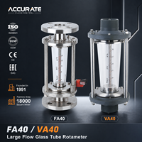 Débitmètre à membrane variable à faible chute de pression FA40 à bride DN15-DN100, filetage VA40 BSP 1/2"-2", normes HG ANSI JIS