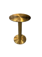 Table basse moderne en acier inoxydable, table d'appoint, table ronde commerciale, mobilier de salon en or pour salon de beauté, maison, hôtel