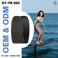 Planche de foil en fibre de carbone GY FB023 100 cm, planche de wing foil compacte, planche de hydrofoil en fibre de carbone avec noyau EPS, planche de surf foil à pompe