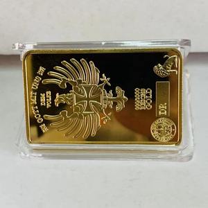 Badge et emblème en métal plaqué or, design billet de banque dollar américain, Feng Shui moderne, impression offset, sur mesure, décoration intérieure - Product Image 4