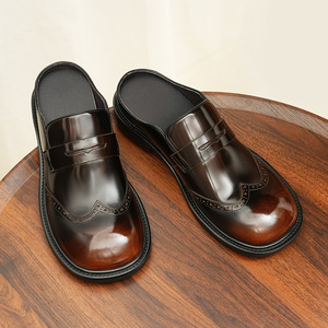 Chaussures pour hommes en cuir véritable, design original de haute qualité, dernières tendances, adaptées aux occasions formelles, décontractées et élégantes. - Product Image 5