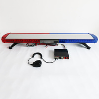 Barre lumineuse d'urgence à LED CJB-200 BIAOCHI de 47 pouces, haute puissance sonore, alarme, 12V/24V, lumières LED rouges et bleues pour voitures, ambulance