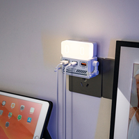 Veilleuse LED, rechargeable par USB, commande à distance/voix, 3 modes, ABS+PC, veilleuse d'intérieur pour chambre à coucher/chambre de bébé/escalier